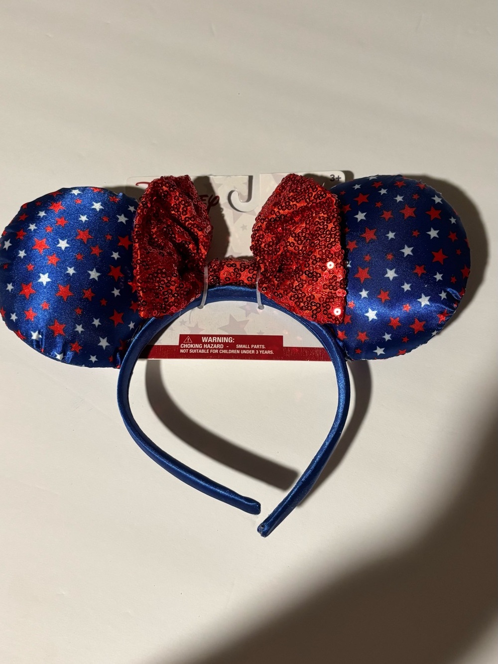 Kids-adults  Blue and Red Star Mouse Ears Headband. Disney ears
